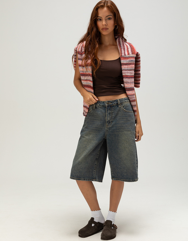 RSQ Womens Low Rise Baggy Jorts image number 4
