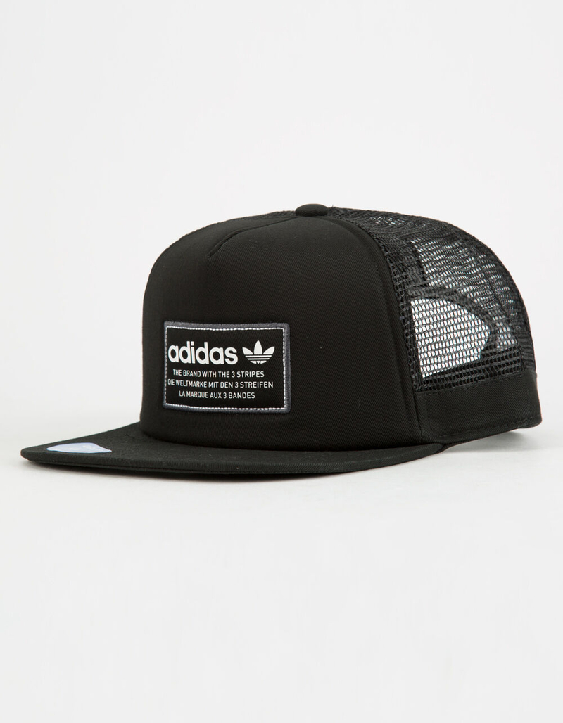 ADIDAS Originals Patch Black Mens Trucker Hat image number 0