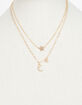 FULL TILT Dainty Star & Moon Layered Necklace image number 4