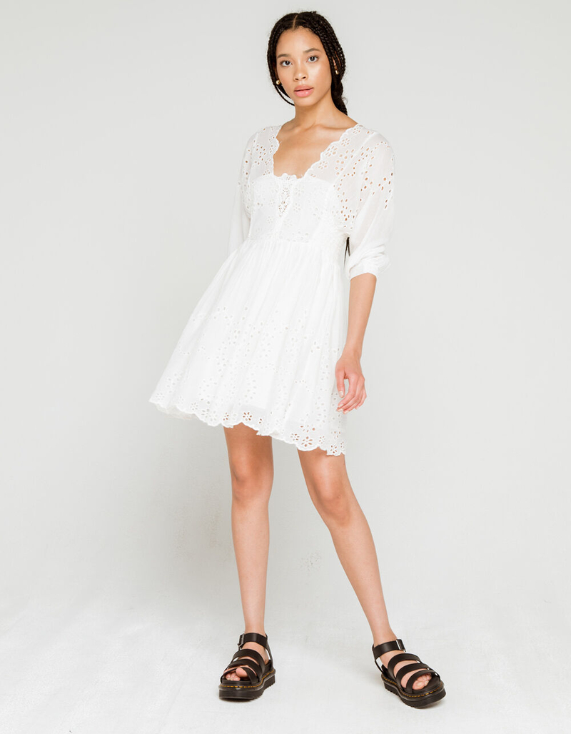 free people white lace dress Free People So In Love Mini Slip
