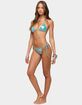 EDIKTED Seffey Metallic Triangle Bikini Top image number 5