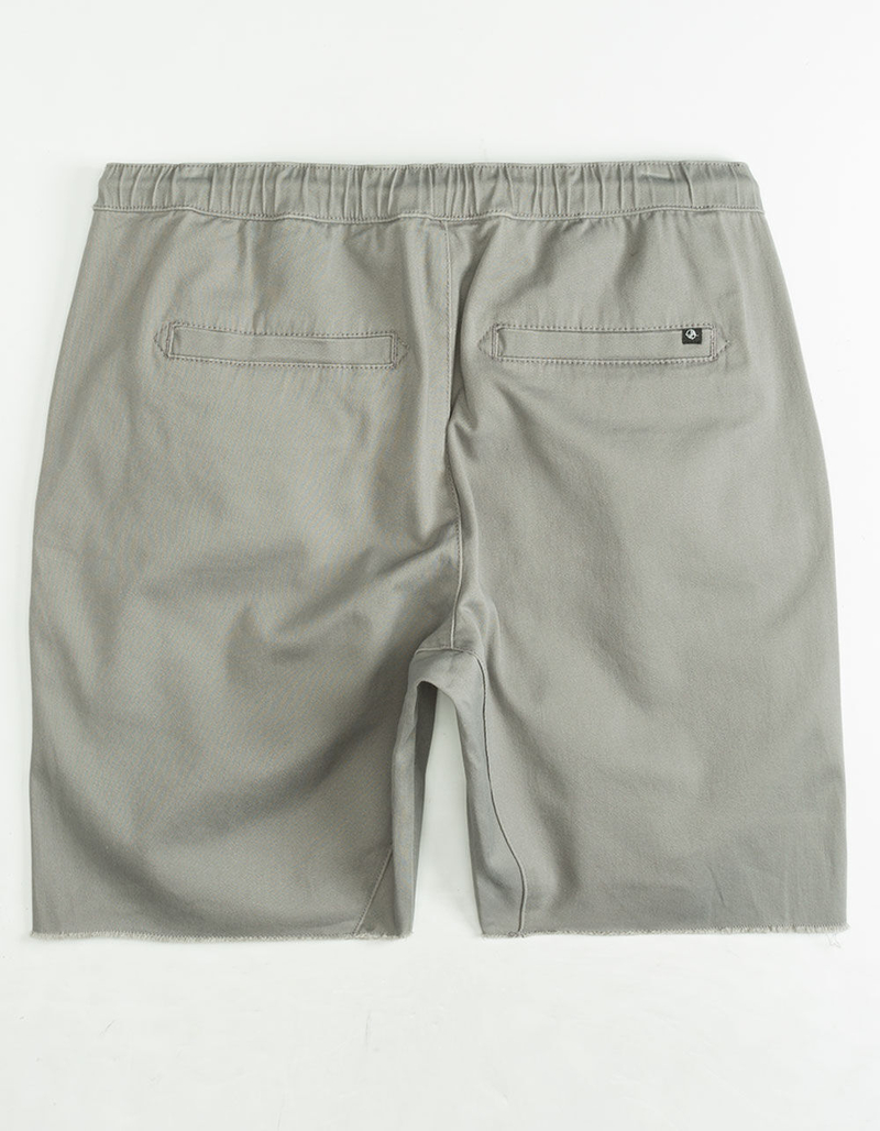 CRASH Twill Grey Mens Jogger Shorts image number 1