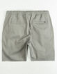 CRASH Twill Grey Mens Jogger Shorts image number 2