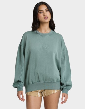 BILLABONG Bleached Out Kendal Womens Crewneck Sweatshirt Primary Image