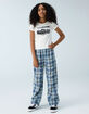 FULL TILT Girls Plaid Flannel Pants image number 1
