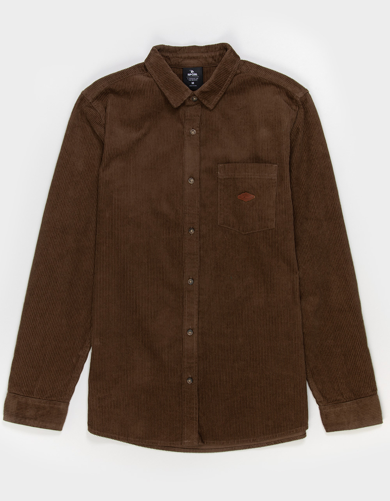 RIP CURL Classic Surf Corduroy Mens Long Sleeve Button Up Shirt image number 0