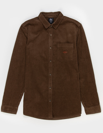 RIP CURL Classic Surf Corduroy Mens Long Sleeve Button Up Shirt Primary Image