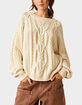 FREE PEOPLE Frankie Womens Cable Sweater image number 1