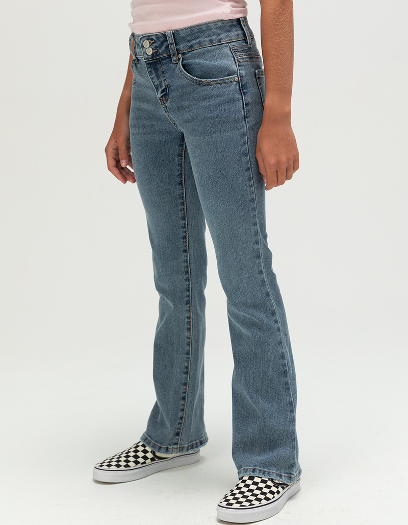 RSQ Girls Embroidery Flare Jeans image number 5