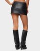 EDIKTED Zaira Faux Leather Cargo Mini Skort image number 3
