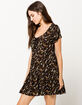 IVY & MAIN Ditsy Henley Babydoll Dress image number 1