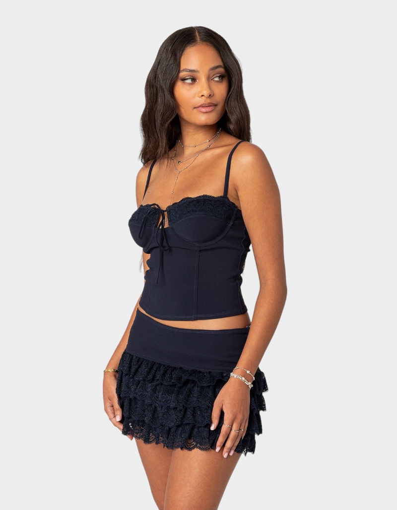EDIKTED Maisie Lacey Cupped Corset image number 2