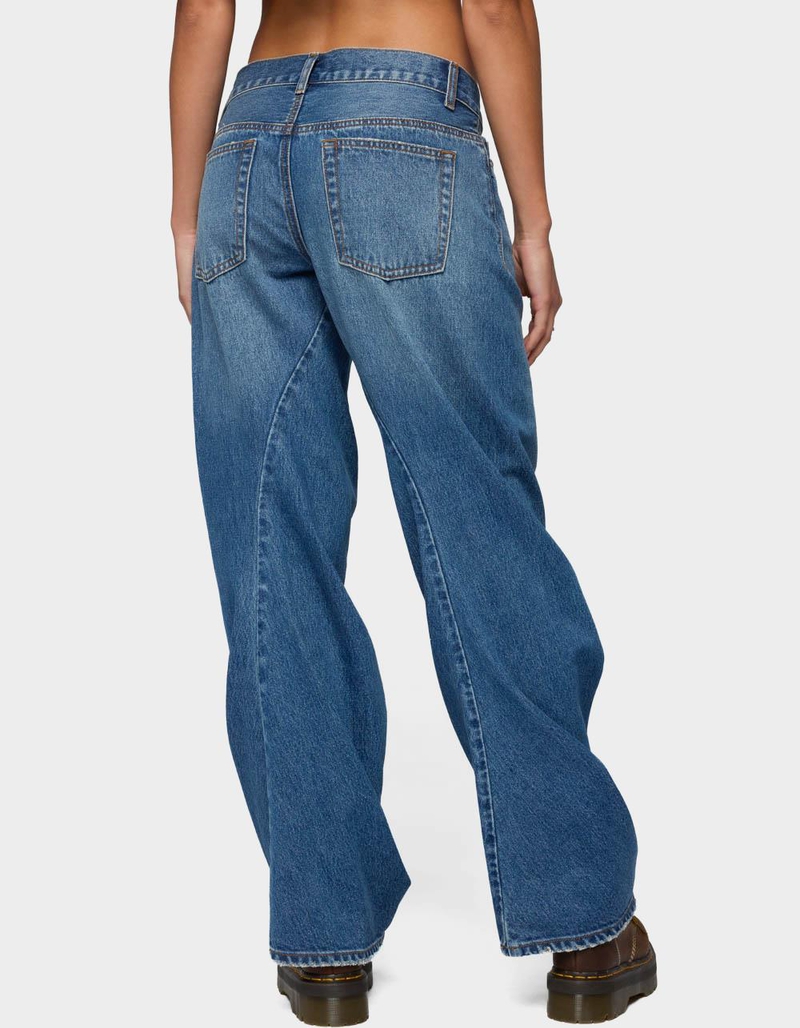 EDIKTED Maiah Low Rise Barrel Jeans image number 2