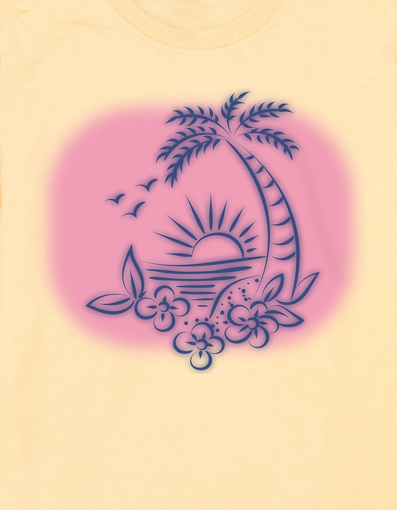 BEACH Airbrush Unisex Kids Tee image number 1