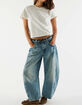 FREE PEOPLE Good Luck Mid Rise Womens Barrel Jeans image number 1