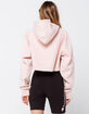 CHAMPION Reverse Weave Womens Blush Crop Hoodie image number 3