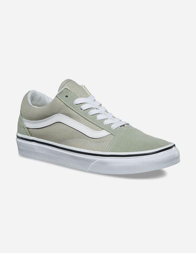 VANS Old Skool Desert Sage & True White Womens Shoes image number 1