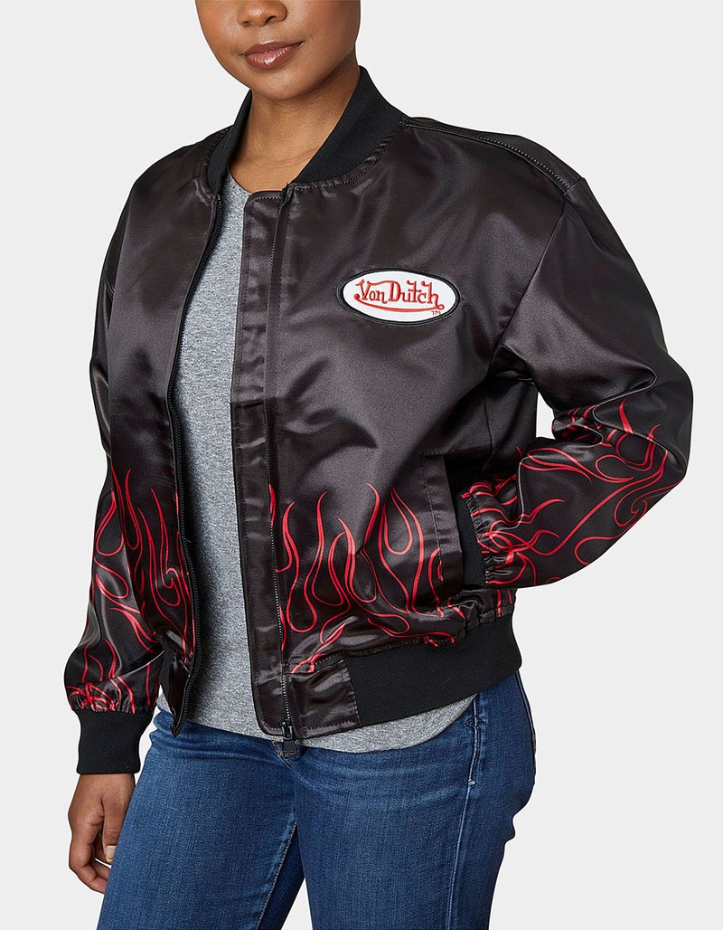VON DUTCH Flight Satin Twill Womens Jacket image number 3