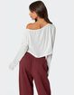 EDIKTED Cropped Off Shoulder Top image number 5