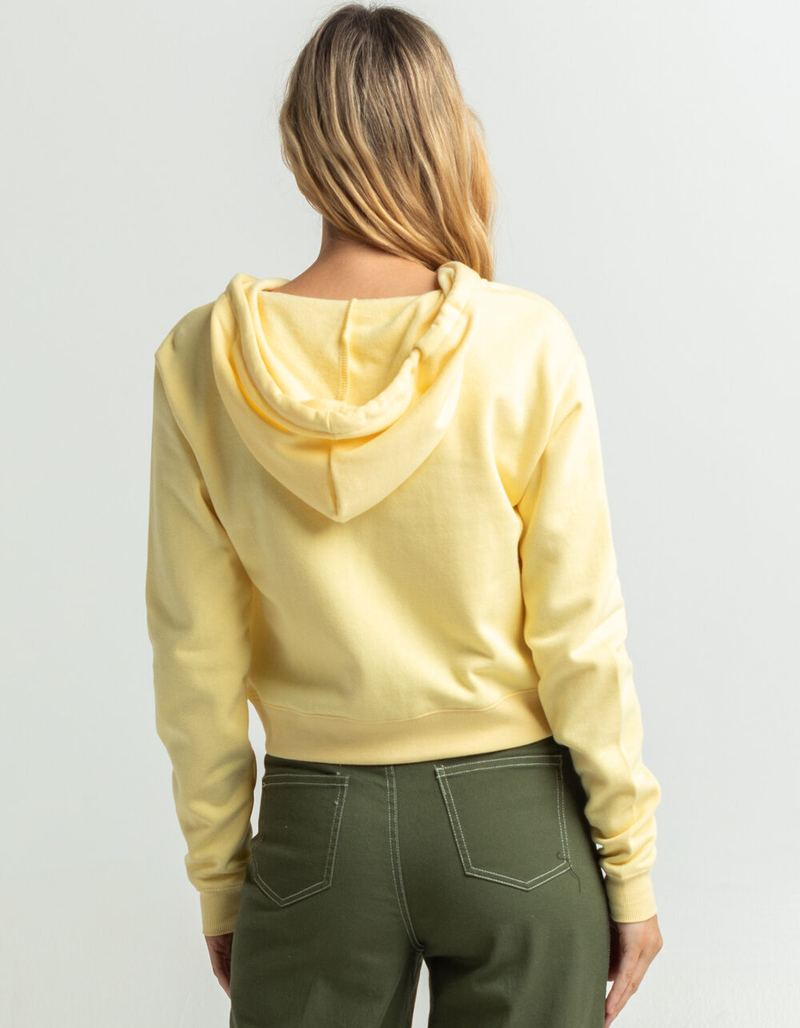 FULL TILT Essential Womens Crop Zip Hoodie image number 2