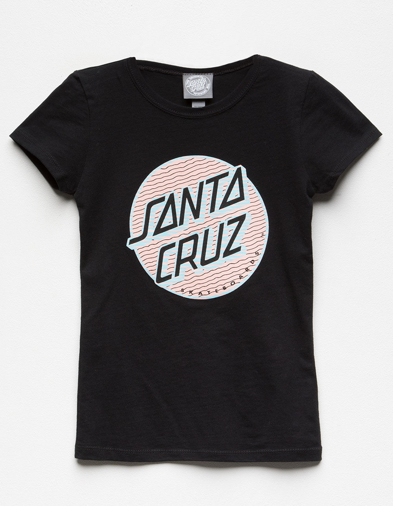 SANTA CRUZ Lined Dot Girls T-Shirt image number 0