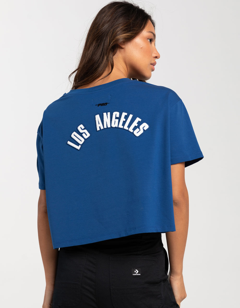 PRO STANDARD Los Angeles Dodgers Womens Crop Tee image number 2