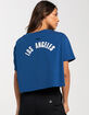 PRO STANDARD Los Angeles Dodgers Womens Crop Tee image number 3