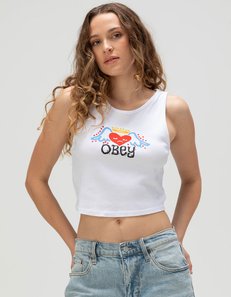 OBEY Angel Heart Womens Tank Top image number 0