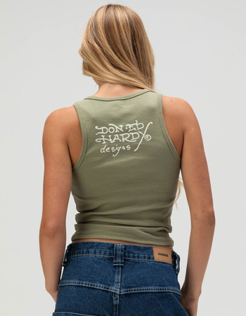 ED HARDY Black Rose Womens Tank Top Alternative Image