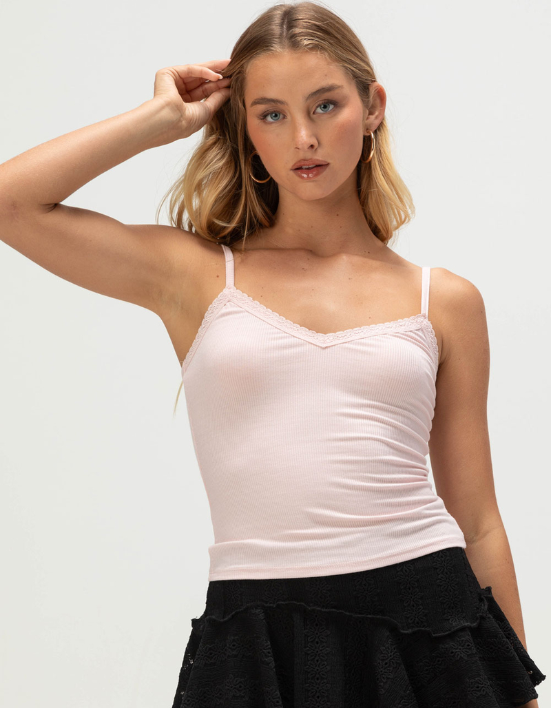 TILLYS Lace Trim Womens Cami image number 4