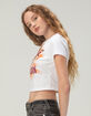 TRUE RELIGION Crystal Logo Womens Baby Tee image number 3
