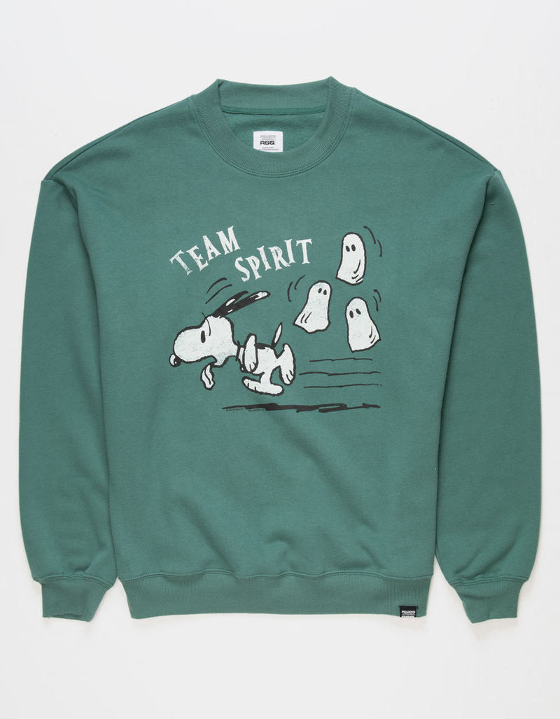RSQ x Peanuts Mens Team Spirit Crewneck Sweatshirt image number 0