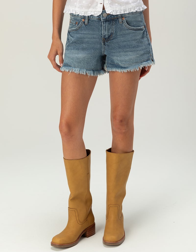 RSQ Womens Mid Rise Vintage Shorts image number 1