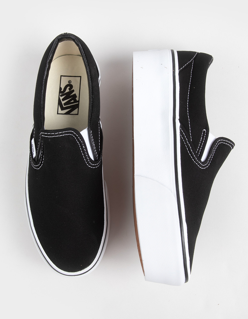 VANS Classic Slip-On Womens Platform Shoes image number 4