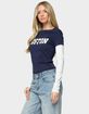 EDIKTED Boston Layered Long Sleeve Tee image number 2