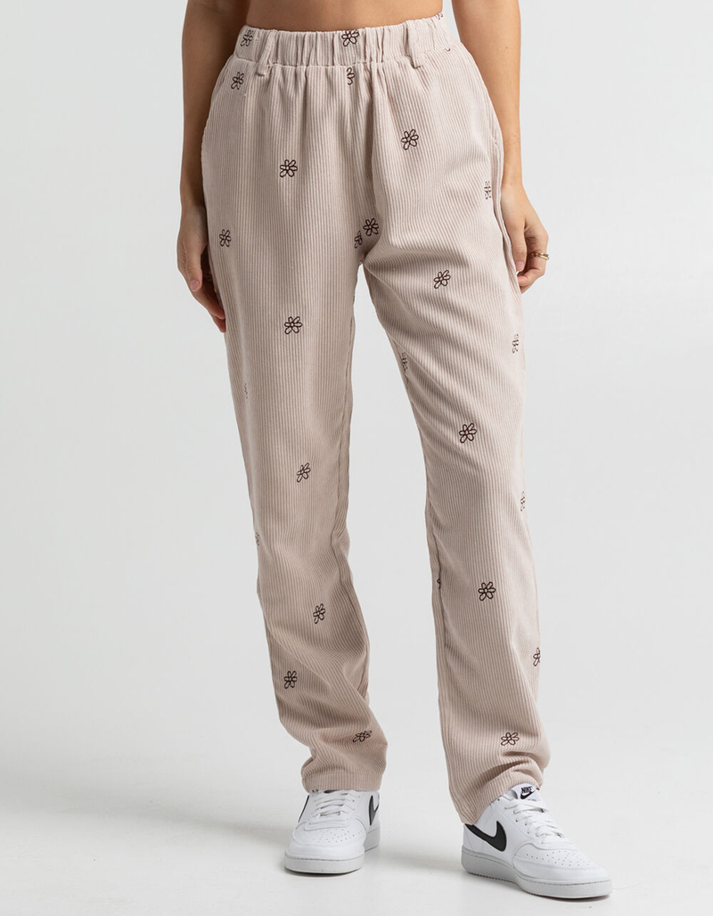 DAISY STREET Embroidered Womens Corduroy Pants image number 1