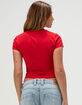 VON DUTCH Logo Womens Baby Tee image number 4
