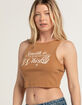 FULL TILT Smooth Whiskey Womens Tank Top image number 1