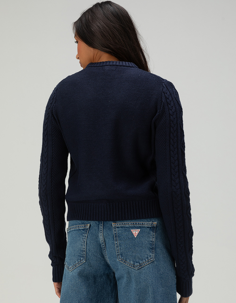 GUESS JEANS Cable Knit Womens Sweater image number 3