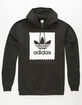 ADIDAS Solid Blackbird Black & White Mens Hoodie image number 1