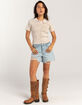 RSQ Womens Button Up Polo Shirt image number 2