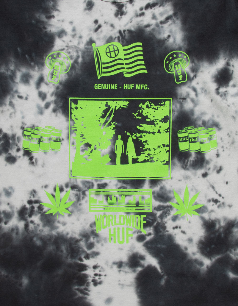 HUF Gathering Mens Tie Dye T-Shirt image number 1