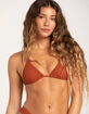 DAMSEL Texture Crochet Triangle Bikini Top image number 1