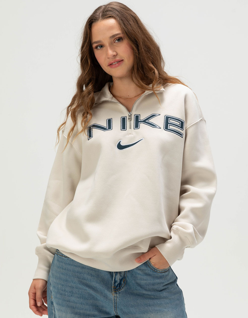 NIKE Sportswear Phoenix Womens 1/4 Zip Oversized Pullover image number 0