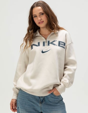 NIKE Sportswear Phoenix Womens 1/4 Zip Oversized Pullover Primary Image