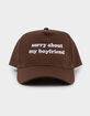 Sorry About My Boyfriend Womens Snapback Hat image number 2