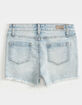 RSQ Vintage High Rise Destructed Girls Denim Shorts image number 3