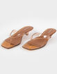 BAMBOO Stacy Womens Jelly Kitten Heels image number 4
