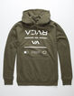 RVCA Builder Mens Olive Hoodie image number 1