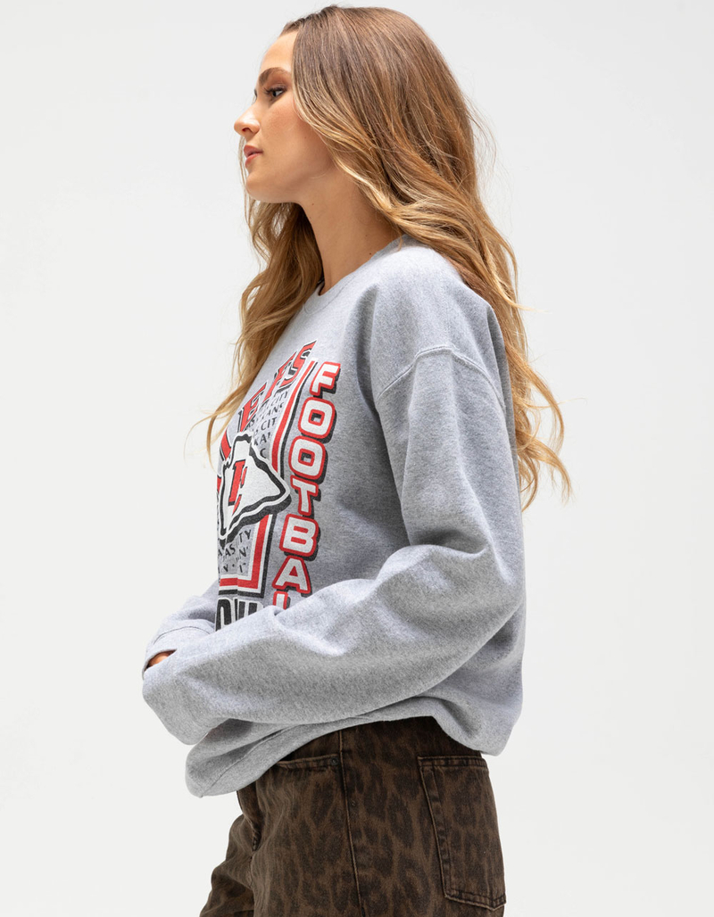 JUNK FOOD Kansas City Chiefs Backfield Womens Crewneck Sweatshirt image number 2